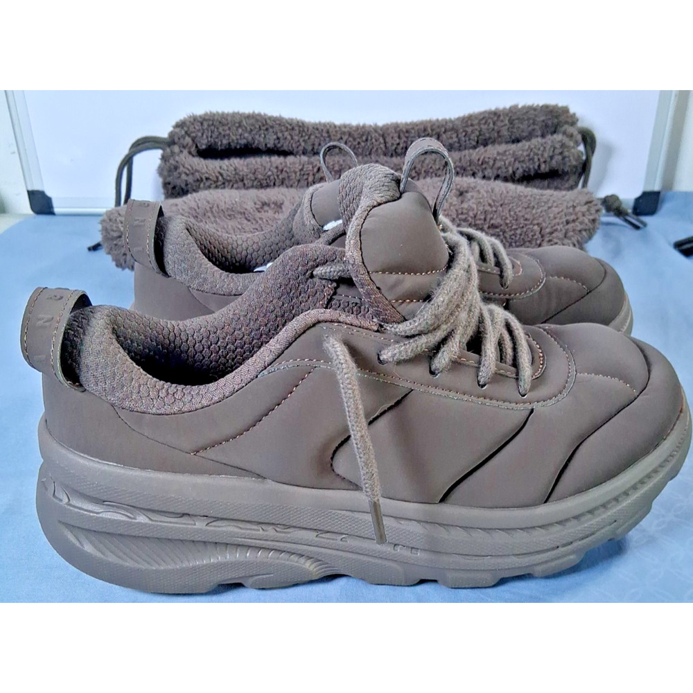 Marni x Hoka Bondi B3LS Bracken Brown Pack Sneakers Unisex Mens 9 Womens 10 BAG - Picture 16 of 16